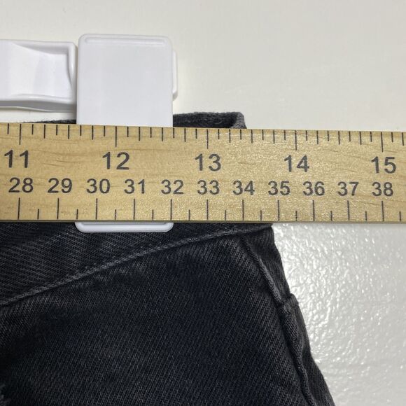 Free People We The Free Jean Size 24 Maggie Mid Straight Crop Distressed Raw Hem - Picture 10 of 12